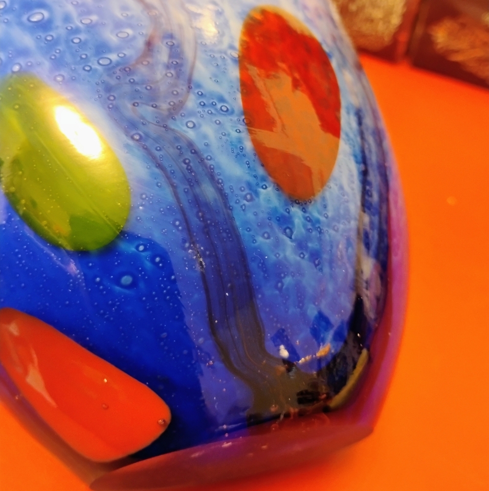 Colorful Art Glass Vase - Picture 6 of 10